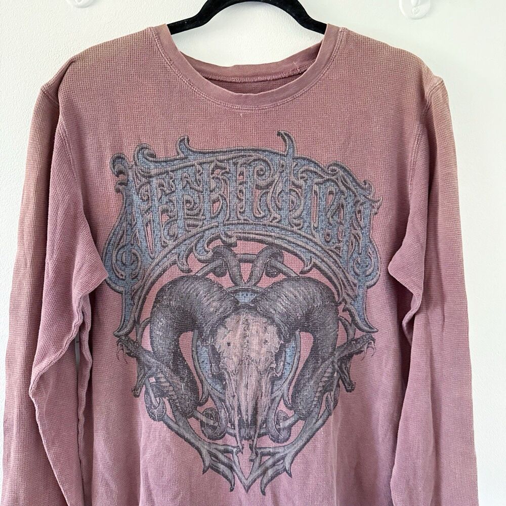 Affliction Strike Deadly A16860 Long Sleeve Graphic Fashion Thermal for Men Lrg - Picture 14 of 16